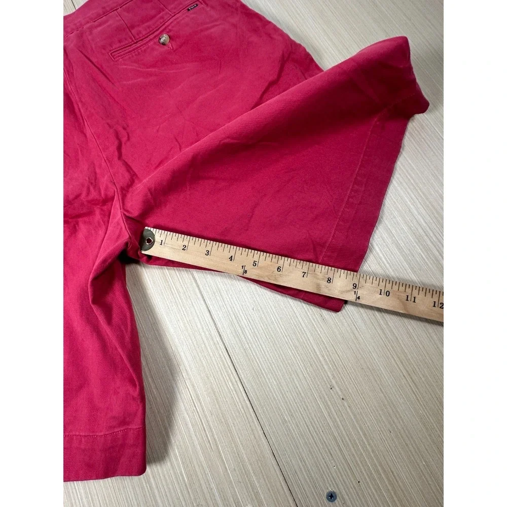 Polo Ralph Lauren Chino Shorts Mens‎ 34 Pink Cotton Slash Pockets Zip Fly Golf
